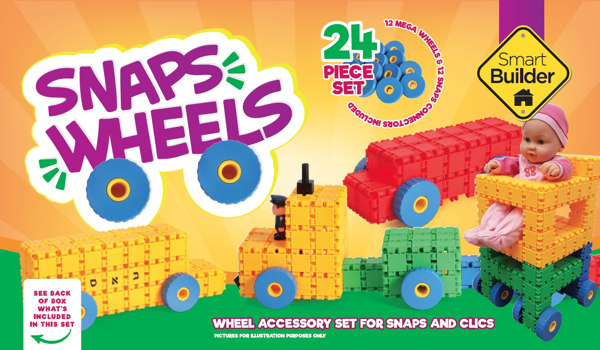 תמונה של הרכבה סנפס תואם קליקס גלגלים גדולים